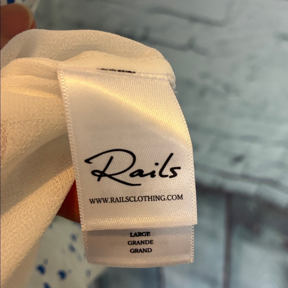 Rails 'Kiki' Dress in WHITE WISTERIA L Floral Feminine Delicate Vacation Coastal - Picture 14 of 16